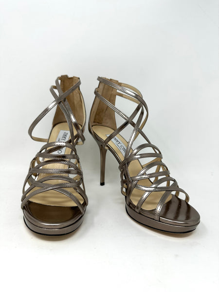 Bronze strappy best sale sandals
