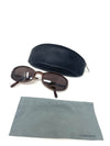 Cartier Paris Brown Small Rectangular Sunglasses