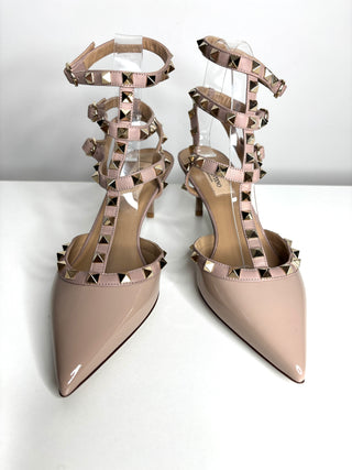 Valentino Garavani Rockstud 65 Patent Leather Heels Pumps 38 UK5