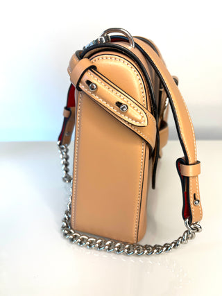 Christian Louboutin Rubylou Nude Leather Shoulder Bag