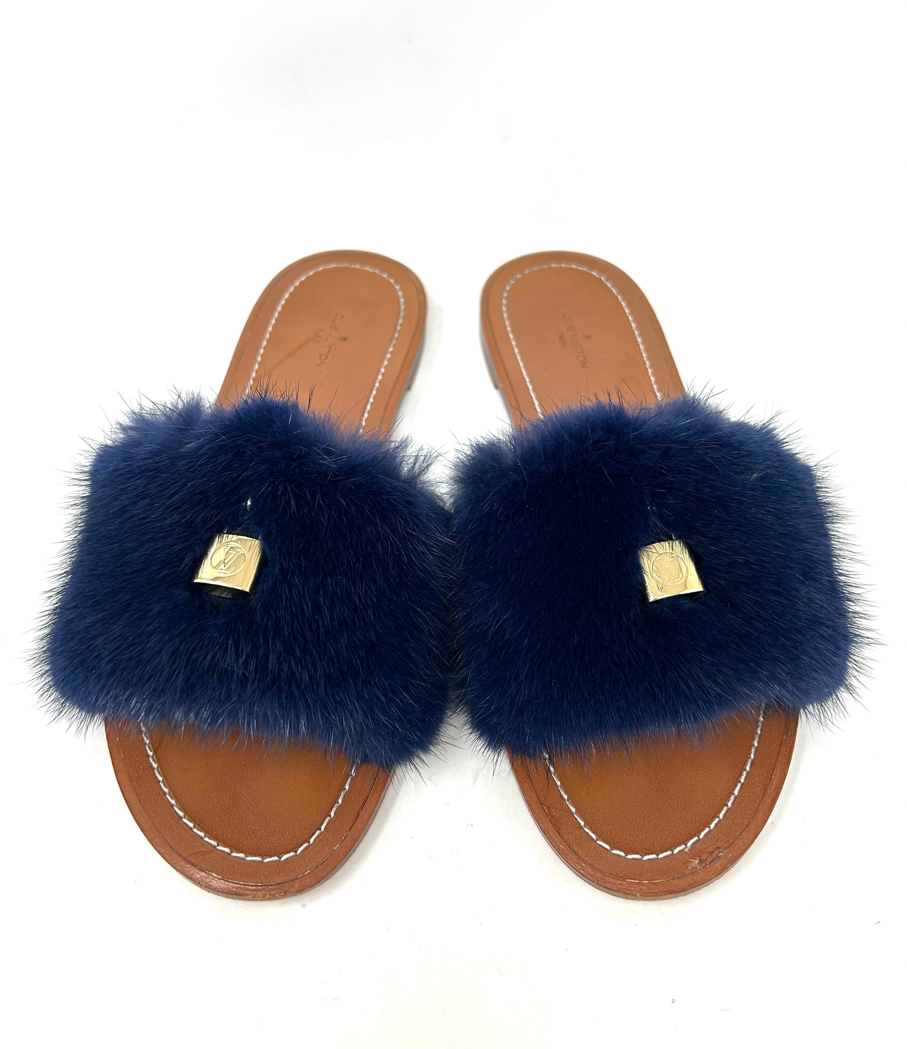 Fur Lock It Louis Vuitton Mink Mule Mink Louis Vuitton Homey Flat