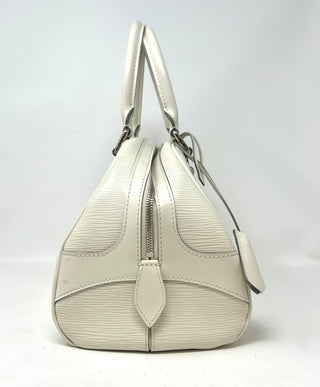 Louis Vuitton Montaigne PM Ivory Epi Leather Bowling Handbag