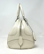 Louis Vuitton Montaigne PM Ivory Epi Leather Bowling Handbag