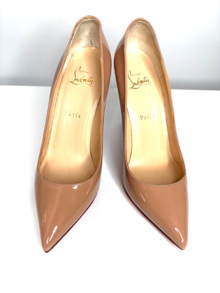 Christian Louboutin Pigalle 100 Nude Patent 38 UK5