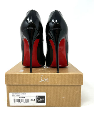 Christian Louboutin So Kate 120 Black Patent Leather Pump Heels 37.5 UK 4.5