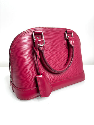 Louis Vuitton Alma BB Fushia Epi Leather Handbag