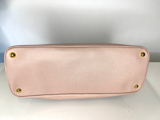 Prada Promenade Cammeo Blush Beige Saffiano Lux Leather Handbag