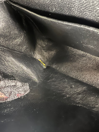 Chanel Preloved Classic Black Patent Leather Medium Double Flab Bag