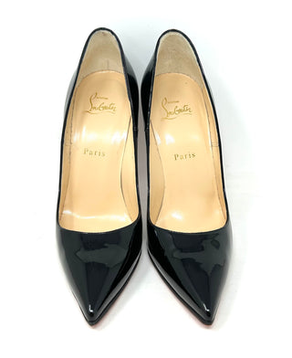 Christian Louboutin Black Patent Leather Pump Heels 