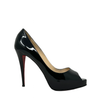 Christian Louboutin Black Patent Lether Peep Toe Heels