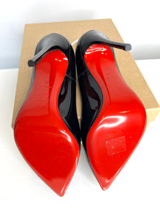 Christian Louboutin So Kate 120 Black Patent Heels 39 UK6