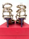 Valentino Garavani Purple Beige Patent Pump Heels