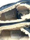 Gucci Tennis 1977 Mens Black Suede Monogram Shearling High Sneakers 40.5 UK 6.5