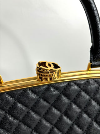 Chanel Paris in Rome Colosseum Lock Bowling Shoulder Bag