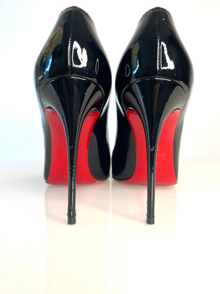 Christian Louboutin Pigalle Follies 100 Black Patent Leather Heels – Size 38.5 UK 5.5
