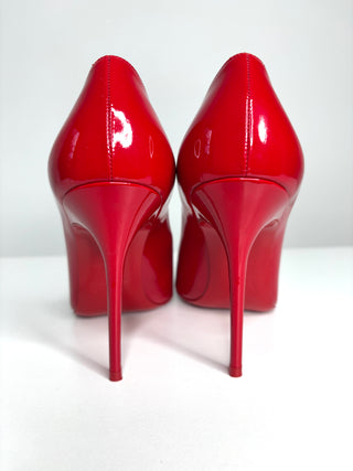 Christian Louboutin Kate 100 Red Patent Heels 36.5 UK3.5