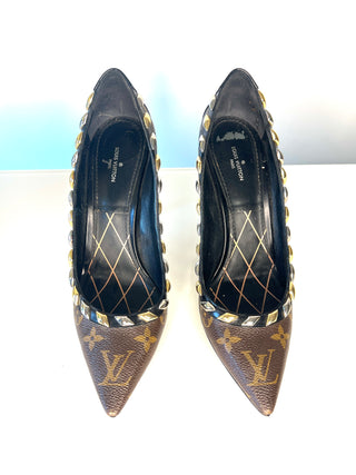 Louis Vuitton Eldorado LV Monogram Pumps Heels – Size 38.5 UK 5.5