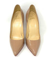 Christian Louboutin Pigalle 100 Nude Patent Leather Pump Heels 39 UK 6