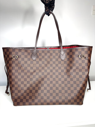 Louis Vuitton Neverfull GM Damier Ebene Tote Shoulder Bag