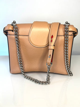 Christian Louboutin Rubylou Nude Leather Shoulder Bag