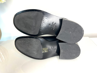 Valentino Garavani VLogo Black Leather Chelsea Ankle Boots 38 UK5