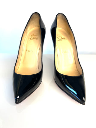 Christian Louboutin Pigalle Follies 100 Black Patent Leather Heels – Size 38.5 UK 5.5