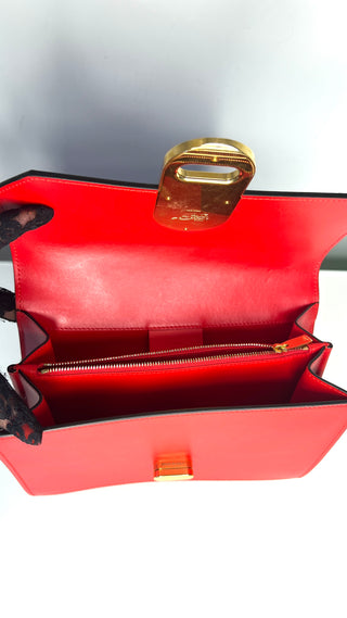 Christian Louboutin Elisa Large Red Leather Shoulder Bag