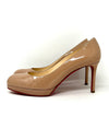 Christian Louboutin New Simple Pump 80 Nude Patent Leather Pump Heels 38.5 UK 5.5