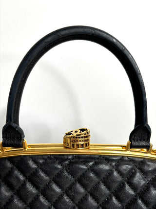 Chanel Paris in Rome Colosseum Lock Bowling Shoulder Bag