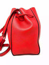 Mulberry Millie Small Bright Red Grainy Leather Tassel Tote Bag