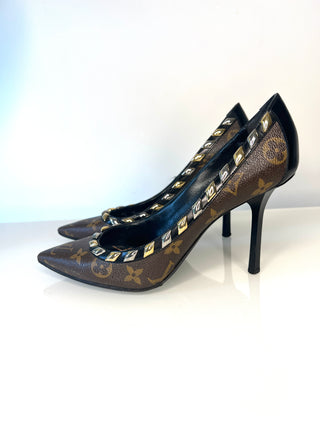Louis Vuitton Eldorado LV Monogram Pumps Heels – Size 38.5 UK 5.5