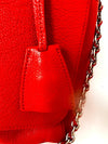 Mulberry Lily Medium Fiery Spritz Red Classic Grain Shoulder Crossbody Bag