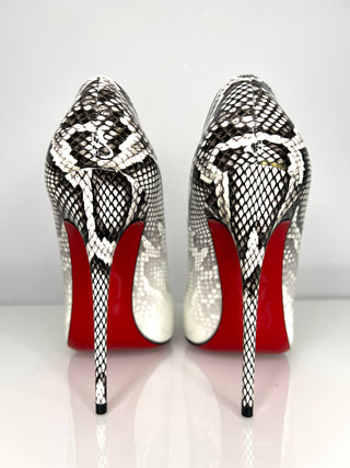 Christian Louboutin So Kate 120 White-Roccia Degrade Heels 39.5 UK6.5