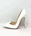 Christian Louboutin So Kate 120 White Patent Leather Pump Heels 38.5 UK 5.5