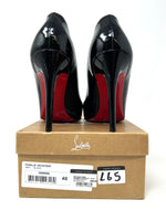 Christian Louboutin Black Patent Leather Pump Heels 
