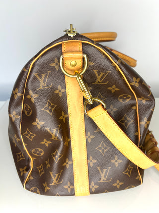 Louis Vuitton Preloved Keepall 45 Bandouliere Monogram Travel Bag