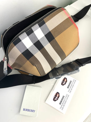 Burberry Sonny Taupe Brown Belt Bum Bag