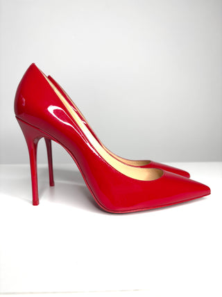 Christian Louboutin Kate 100 Red Patent Heels 36.5 UK3.5