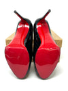 Christian Louboutin Black Patent Platform Peep Toe Heels