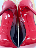 Christian Louboutin Patent Black Red Degrade Pump Heels