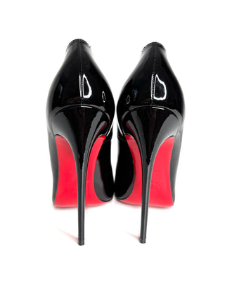 Christian Louboutin So Kate 120 Black Patent Heels 39 UK6