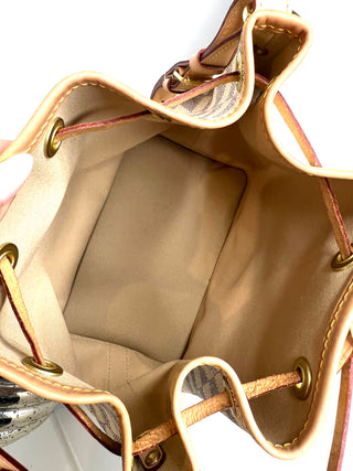 Louis Vuitton Preloved Noe BB Damier Azur Bucket Bag