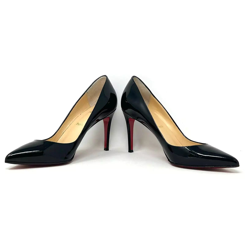 Christian Louboutin Pigalle 85 Black Patent Leather Pump Heels 40 UK 7 High Heel Hierarchy