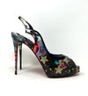 Christian Louboutin Hot Chick Sling Alta 120 Starlight Patent Leather Heels 41 UK 8