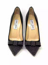 Jimmy Choo Maya Black Suede Pointed Toe Studded Heels 36 UK 3