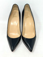 Christian Louboutin Black Patent Leather Pump Heels 