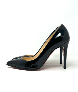 Christian Louboutin Pigalle 100 Black Patent Leather Pump Heels 38 UK 5