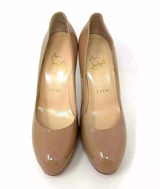 Christian Louboutin New Simple Pump 100 Nude Patent Leather Pump Heels 36 UK 3