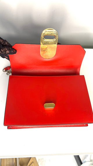 Christian Louboutin Elisa Large Red Leather Shoulder Bag
