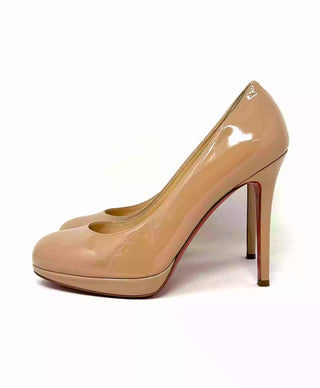 Christian Louboutin New Simple Pump 100 Nude Patent Leather Pump Heels 36 UK 3